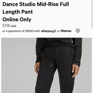 Lululemon Dance Studio Pant